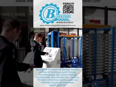 Hydraulische Stahlgewölbte Dachplattencrimping-Maschine, Metalldachrollenformmaschine