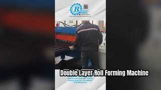 Stellen Sie für Sie eine Doppelschicht-Rollformmaschine mit 13 bis 28 Stationen für Rohmaterial mit einer Breite von 1000 mm vor