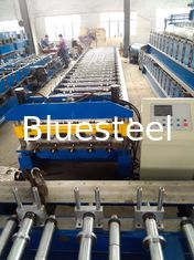 1000 mm-Rollformmaschine für Dachplatten mit 45 Stahlrollen und Wellenherstellung