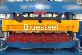 Maßgeschneiderte Stahlfliesenformmaschine 220V/380V mit 75mm Rollendurchmesser