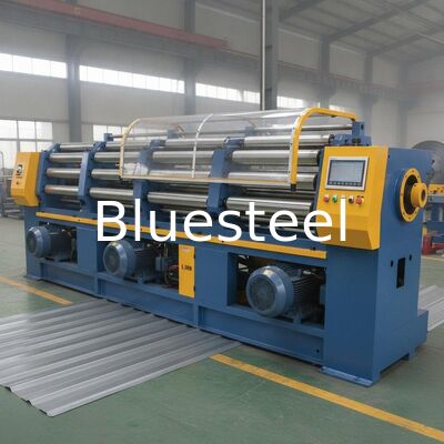 5.5KW Roof Panel Roll Forming Machine with 45# Steel Roller and 17-25 Roller Stations for Roof Sheet Forming