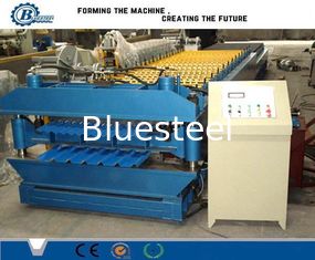 Langlebige Fliesen-Rollformmaschine mit Rollenmaterial 45 Stahl und PLC-Steuerungssystem
