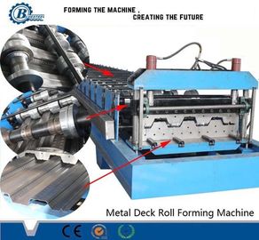 15-20m/min Geschwindigkeitsdeck Boden Rollen Formierung Maschine 4kw Hydraulische Leistung Hydraulisches Schneiden