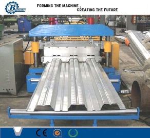 15-20m/min Geschwindigkeitsdeck Boden Rollen Formierung Maschine 4kw Hydraulische Leistung Hydraulisches Schneiden