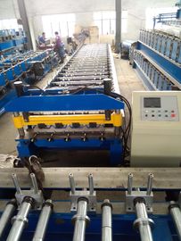 1000 mm-Rollformmaschine für Dachplatten mit 45 Stahlrollen und Wellenherstellung