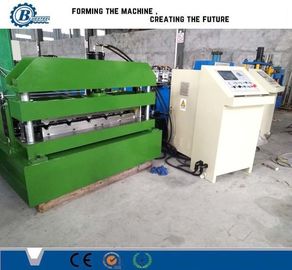 0.3-0.8mm Dicke Metalldachrollenformmaschine 8-15m/min Formgeschwindigkeit ±2mm Schnitttoleranz