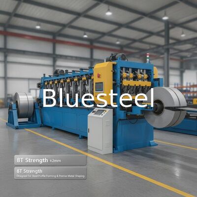 Wellblech-Rollformmaschine mit ±2 mm Schnittgenauigkeit, 8 t Stärke und SPS-Steuerungssystem für präzise Metallumformung