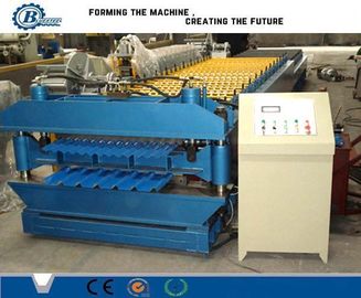Langlebige Fliesen-Rollformmaschine mit Rollenmaterial 45 Stahl und PLC-Steuerungssystem